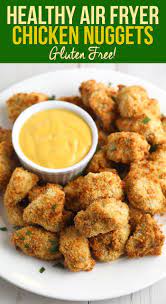 Healthy Chicken Nuggets Skinny Crispy Recipe Gluten Fryer Free Aircrispy A Air Fryer Recipes Healthy Air Fryer Recipes Chicken Chicken Nugget Recipes