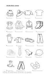 printables clothes google zoeken worksheet printable worksheets spanish 