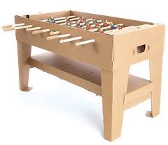 Cardboard Kartoni Foosball Table Might Just Save Your Marriage One Day Kicker Tisch Tischfussball Karton