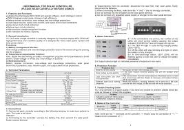 Match the words and phrases with their synonyms. Solar Controller User Manual Manualzz