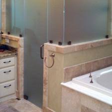 Crescent series with satin etch / pavia glass. Residential Projects Custom Shower Door Images Frameless Shower Doors Of Austin