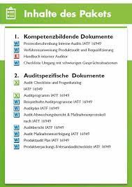 Check spelling or type a new query. Audit Paket Iatf 16949 Das Audit Paket Fur Ihre Internen Audits Nach Iatf 16949 Auf Basis Der Iso 19011 Vorlage Muster Checkliste