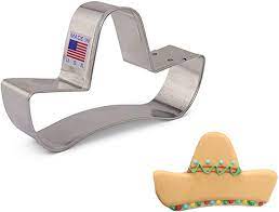 Mini chili pepper cookie cutter $2.99. Ann Clark Cookie Cutters Sombrero Cookie Cutter For Mexican Fiesta Cinco De Mayo 4 25 Kitchen Dining Amazon Com
