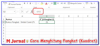 Cara termudah membuat pangkat bawah atau atas di word power cara menghitung kwadrat/pangkat di ms excel. Rumus Kuadrat Dan Akar Pangkat Berapapun Pada Excel M Jurnal