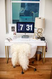 Ikea Hack White And Gold Diy Ikea Desk Alicia Tenise Ikea Desk Ikea Diy Ikea Desk Chair