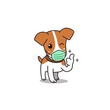 Vector Cartoon Cute Dog Wearing Hygienic Mask For Design Sponsored Sponsored Ad Cartoon Dog Mask Cute In 2020 Dog Drawing Dog Illustration Cartoon Dog