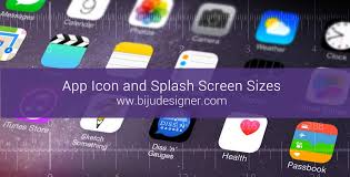 App Icon And Splash Screen Sizes Bijudesigner