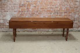 Easy to slide in and out of even the narrowest spaces, this drop leaf table has it all. Long Drop Leaf Table Ecustomfinishes