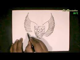 Kamu juga bisa banget loh menggambar burung garuda, yang diawali dengan membuat sketsanya yang unik dan sederhana. Cara Menggambar Burung Garuda Pancasila Paling Simpel Step By Step Youtube