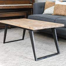 The top should overhang the frame by 1 3/8 inches on the front and back trims and two inches over the end trims. Simple Modern Coffee Table Build Plans Houseful Of Handmade