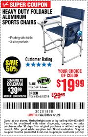 Foldable Aluminum Sports Chair For 19 99 Sport Chair Foldables Harbor Freight Tools