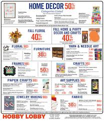 Hobby Lobby Coupons Sales Schedule Hobby Lobby Weekly