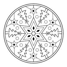 Coloriage mandala de noël : Coloriage De Noel Mandalas Get Images Two
