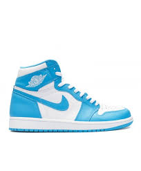 Air Jordan 1 Retro High Og Unc White Dk Powder Blue 555088 117 Sneakers Fashion Hype Shoes Fresh Shoes