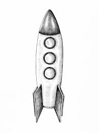 Black And White Rocket Drawing Hand Drawn Rocket Illustration Free Image By Rawpixel Com Noon How To Draw Hands Free Hand Drawing Rocket Drawing