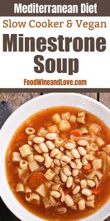 Slow Cooker Vegetarian Minestrone Soup Food Wine And Love Recipe In 2020 Slow Cooker Vegetarian Vegan Minestrone Soup Minestrone Soup Slow Cooker
