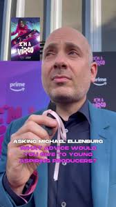 Asking Michael Ellenburg what advice he would give to aspiring producers at  the premiere of “I’m a Virgo” • See our coverage from @The best of amazon  prime video Pink Carpet in Los Angeles • Coverage ...