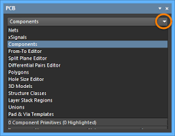 When you unlock component primitives on a pcb and start editing them (say you want to edit . Managing Components Using The Pcb Panel In Altium Designer Altium Designer 21 User Manual Documentation