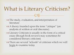 Critical Theory Or Literary Criticism - Ppt Download