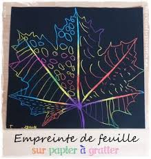 Bricolage D Automne Les Empreintes De Feuilles 2 La Cour Des Petits Bricolage Automne Feuille Feuille Automne