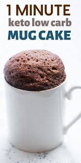 Keto Mug Cake Easy Recipe Low Carb Chocolate Cake Made In The Microwave Almond Flour Rec Low Carb Mug Cakes Low Carb Chocolate Cake Low Carb Recipes Dessert