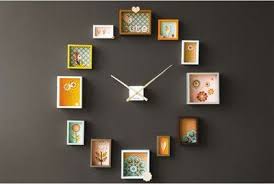 Picture Frame Clock Kendin Yap Ev Duvar Saatleri Dekor