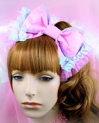 Alice Bow-lolita headbow-lazo rosa-gothic lolita bow-lolita accesorio para  el cabello-tocado gótico-kawaii accesorio-dulce lolita