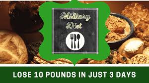 Once again here is the plan without substitutes: Military Diet For Weight Loss Lose 10 Pounds In Just 3 Days