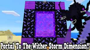 This minecraft tutorial explains how to craft crying obsidian with. Minecraft How To Make A Portal To The Wither Storm Dimension Wither Storm Dimension Showcase Youtu Minecraft Minecraft Crafting Recipes Minecraft Portal