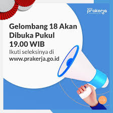 Kartu prakerja adalah program pemerintah berupa pengembangan kompetensi kerja dan kewirausahaan untuk para pencari kerja, buruh yang terkena pemutusan hubungan kerja (phk), dan buruh yang membutuhkan peningkatan kompetensi, termasuk pelaku usaha mikro dan kecil. F0gmmm7bv6qjum