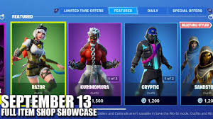 Fortnite Item Shop September 13 2020 Fortnite Battle Royale Youtube