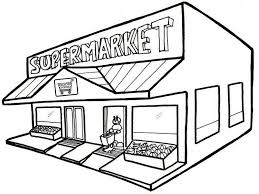 Pin By Erika K On Supermarket Coloring Pages Clipart Black And White Clip Art Coloring Pages
