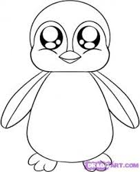 Our first penguin is just a young chick. How To Draw Penguins Drawing Tutorials Drawing How To Draw Penguin Drawing Lessons Step By Step Techniques For Cartoons Illustrations