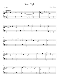 The silent night piano arrangements that i have written are simple, but challenging. Silent Night Sheet Music For Piano Solo Musescore Com