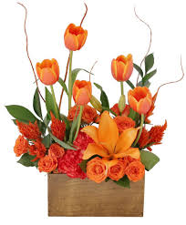 The best flowers in burlington is kathy and company florist! Tulips On Fire Floral Arrangement In Burlington Vt Kathy Co Flowers