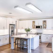 Close to ceiling light fixture type. Antlux Led Kitchen Ceiling Light Fixtures 4 Foot Linear Flush Mount Light