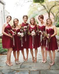 28 Reasons To Love The Mismatched Bridesmaids Dress Look Red Bridesmaid Dresses Short Bridesmaid Dresses Burgundy Bridesmaid Dresses