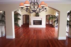 Floor Colour Santos Mahogany Is A Dark Reddish Brown Wood With Moderate Color Variation Installed Mahogany Flooring Walnut Wood Floors Cherry Wood Floors