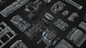 Elements Kit Bashing 3d Model Mechanical Design 3d Design Design
