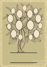 Add colorful patterns, images, and anything that suits your family. Vector Family Tree Design With Frames Digital Art By Kynata