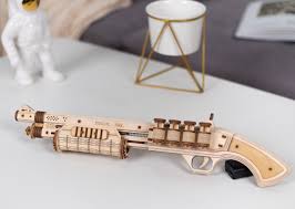 Wall mounted, made from reclaimed barn wood. Wooden 3d Wooden Puzzle Diy Rubber Band Gun Model Toys Shotgun By Hands Craft Walmart Com Walmart Com