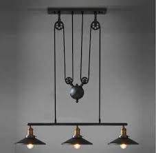 Dining Or Pool Table Lighting 379 95 90cm Wide And Dropping 200cm Adjustable Thi Vintage Pendant Lighting Pulley Pendant Light Industrial Light Fixtures