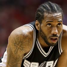 He actually doesn't look too bad with that kind of hair, makes him look older. Kawhi Leonard Aggravates Ankle Injury Vs Warriors In Game 1 Will Undergo Mri Bleacher Report Latest News Videos And Highlights