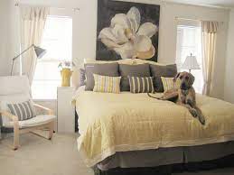 Shop luxury bedroom accessories online. Pin By Karla Montero On For The Home Yellow Gray Bedroom Grey Master Bedroom Decorating Ideas Yellow Bedroom