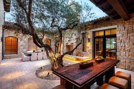 Side and back courtyards tend to be best for outdoor cooking, or if you plan to build a pool. 58 Most Sensational Interior Courtyard Garden Ideas Courtyard Design Courtyard House Mediterranean Patio