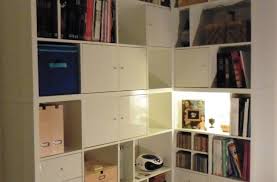 Ikea meuble d angle cuisine. Une Bibliotheque D Angle Sur Mesure Avec Kallax
