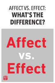 Affect Vs Effect What S The Difference Action Words Words Climate Change Effects
