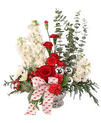 Search 123rf with an image instead of text. Candy Cane Carnations Christmas Arrangement In Winnipeg Mb The Flower Lady