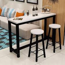 Want a dining area for 2 to 4 people, but your kitchen won't accomodate a full size dining table? 3 Piece Pub Table Set Counter Height Dining Table Set With 2 Bar Stools For Kitchen Nook Dining Room Living Room Small Space Bar Furniture Sets Aliexpress