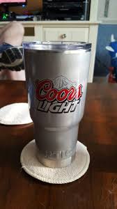 Coors Light Rtic Yeti Cup Designs Tumbler Cups Diy Glitter Tumbler Cups